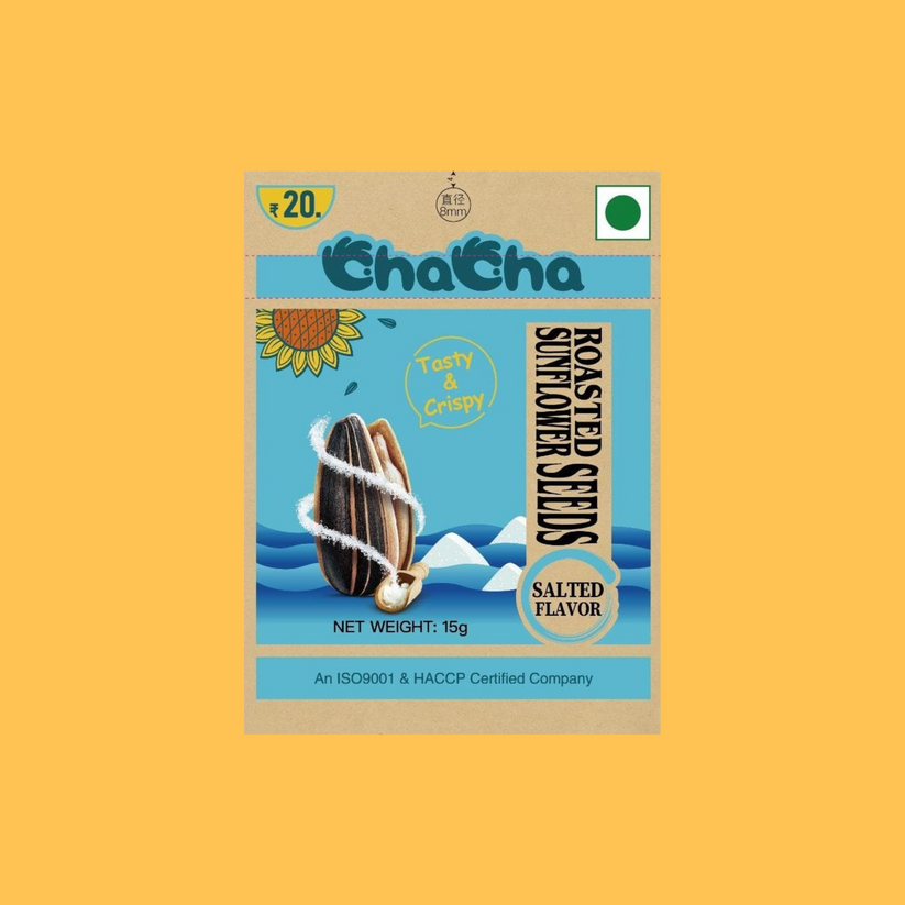 ChaCha Sunflower Seeds Roasted - Double Salted Flavour 15g - Pocket Si ...